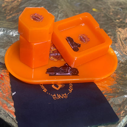 Custom Harley Davidson Trey Set