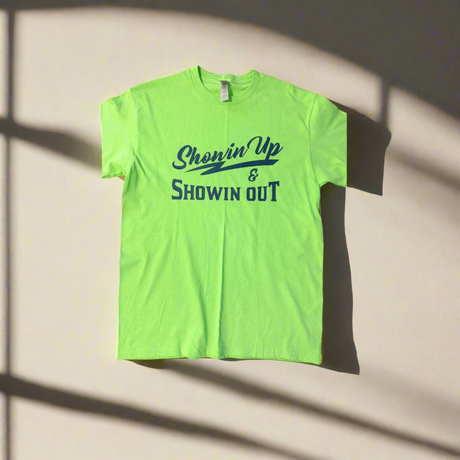 Lime Green and Black Showin Up & Showin Out T-Shirts