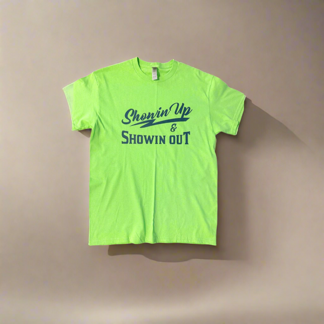 Lime Green and Black Showin Up & Showin Out T-Shirts