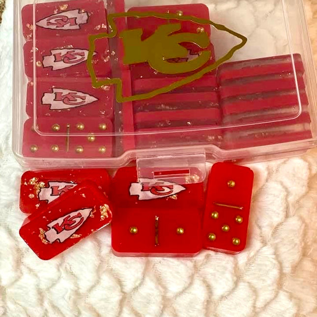 Custom Kansas City Chiefs Domino Set