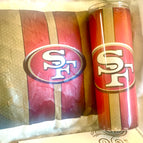 Red Gold and White Without Pillow