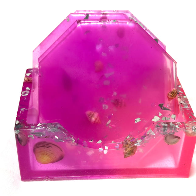 Pink Ombre’ Octagon Coaster set