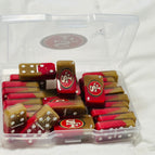 Red and Gold With Rhinestones