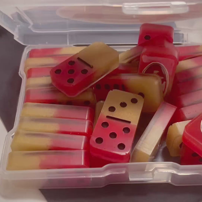 🏈 Custom Gold and Red San Francisco 49ers Domino Set