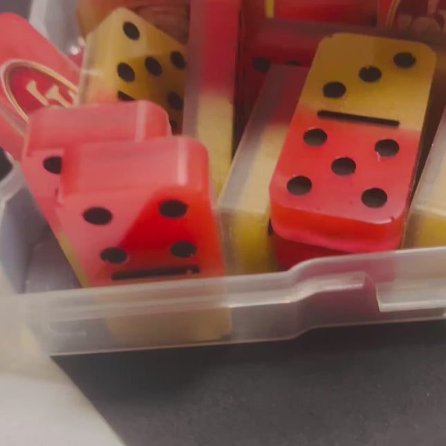 🏈 Custom Gold and Red San Francisco 49ers Domino Set